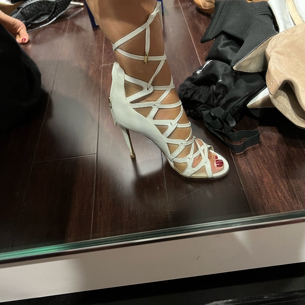 Aquazurra sandal heels authentic